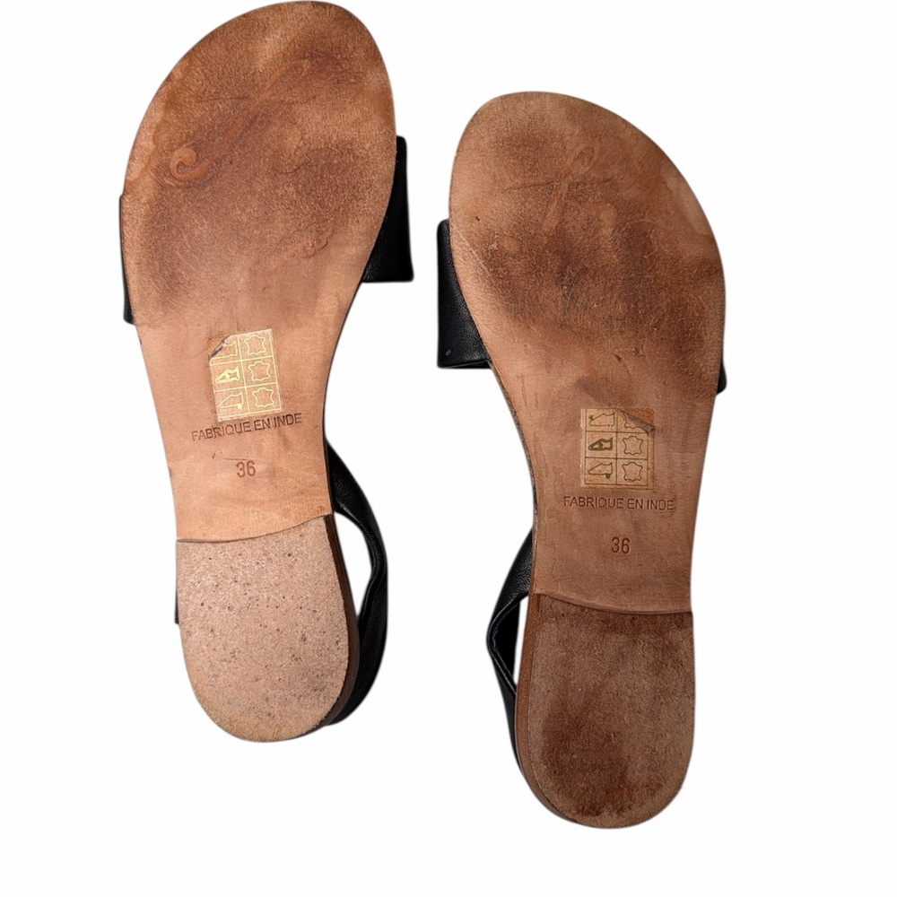Free People Black and Brown Women's Sandals - Picture 3 of 3